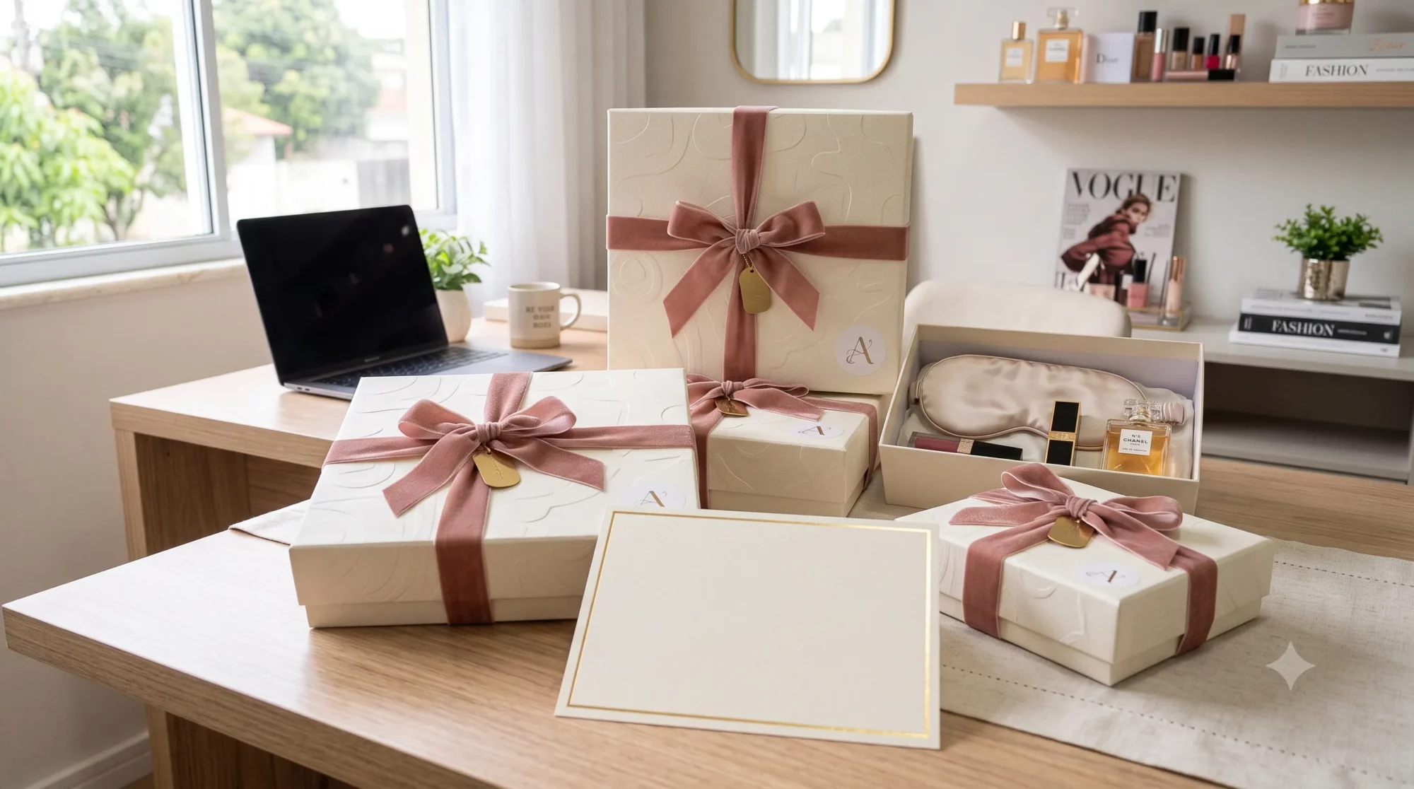 Kits de produtos de beleza embalados para envio de clube de assinatura e recorrencia