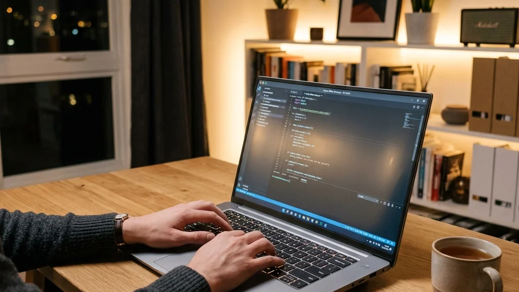 Gestora de tráfego pago analisando campanhas de e-commerce em home office