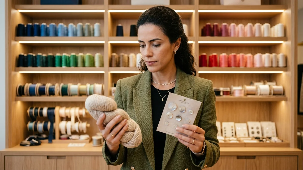 Lojista comparando dois produtos de artesanato na prateleira para entender quanto cada item deixa por venda.